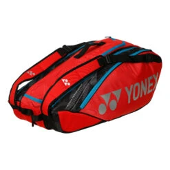 YONEX Pro Racquet Bag Schlägertasche 9er - Rot, Schwarz