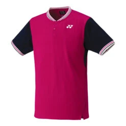 YONEX Polo Herren - Berry, Schwarz