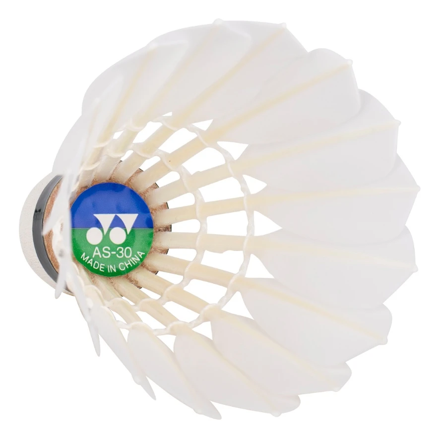Yonex Badmintonbälle Aerosensa 30 Gänse-Naturfeder Weiss Dose 12er – Bild 2