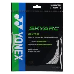 Yonex Badmintonsaite Skyarc 0.69 (Komfort+Kontrolle) Weiss 10m Set