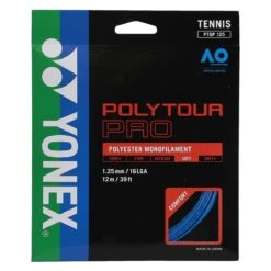 Yonex Tennissaite Poly Tour Pro (Haltbarkeit+Touch) Blau 12m Set
