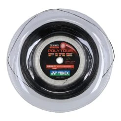 Yonex Tennissaite Poly Tour Fire (Haltbarkeit+Power) Schwarz 200m Rolle