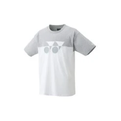 Yonex Trainings-Tshirt Logo #22 (Baumwolle) Weiss/grau Herren