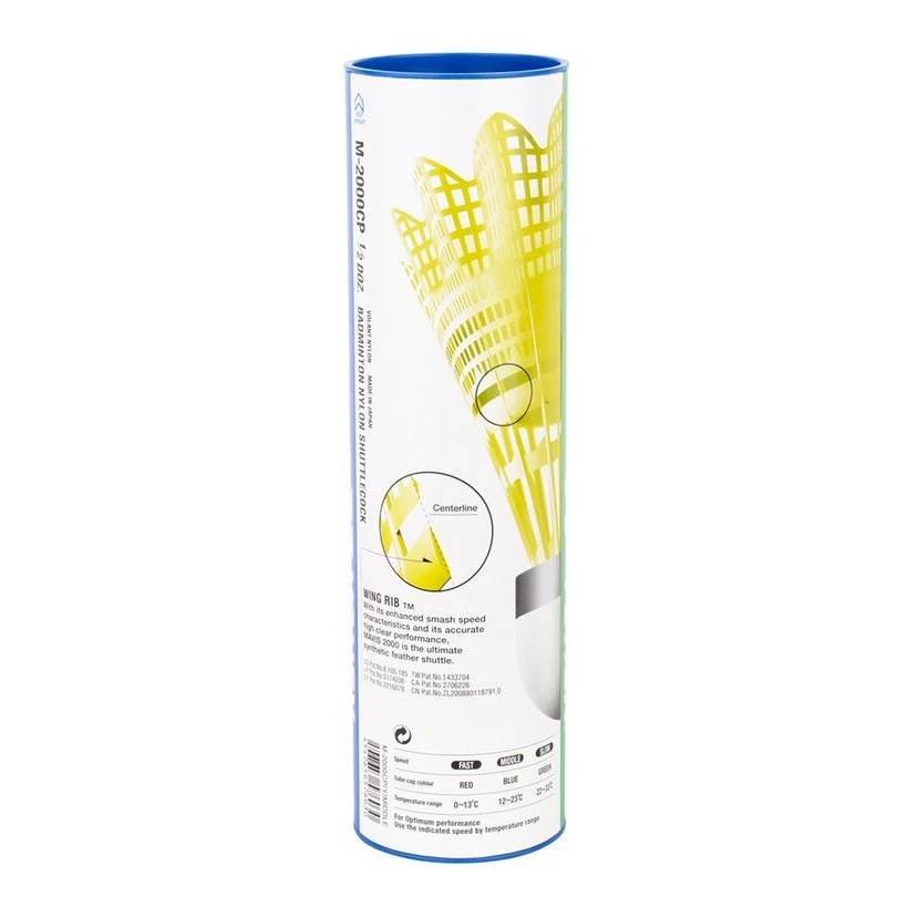 Yonex Badmintonbälle Mavis 2000 Nylon Dose Gelb 6er – Bild 2