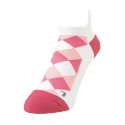 Yonex Sportsocken Sneaker Low Cut Weiss/pink - 1 Paar