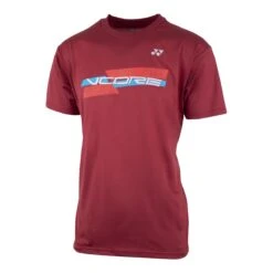 Yonex Tshirt Promo (Baumwolle) VCore Weinrot Herren