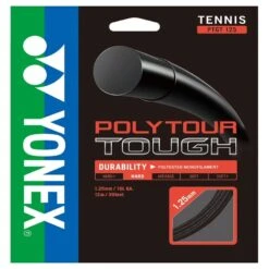 Yonex Tennissaite Poly Tour Tough 1.25 (Haltbarkeit) Schwarz 12m Set