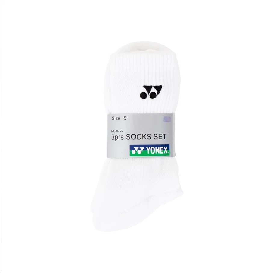 Yonex Sportsocken Crew (Mischgewebe) Weiss Herren - 3 Paar â Bild 2