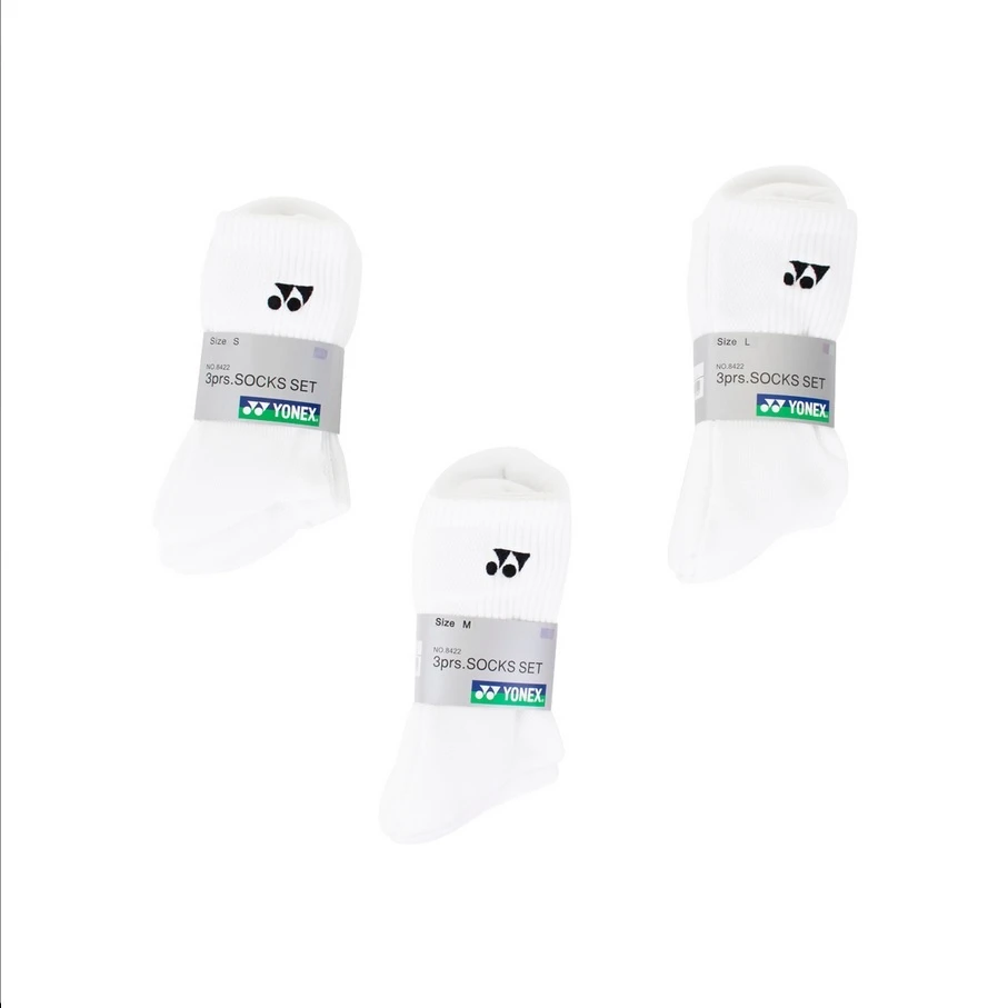 Yonex Sportsocken Crew (Mischgewebe) Weiss Herren - 3 Paar â Bild 3
