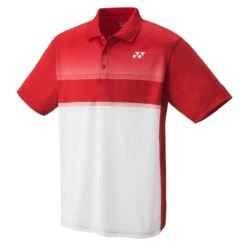 Yonex Polo Club Team Rot/weiss Jungen