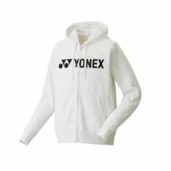 Yonex Kapuzenjacke Full-Zip Logo (Baumwolllmix) Weiss Herren