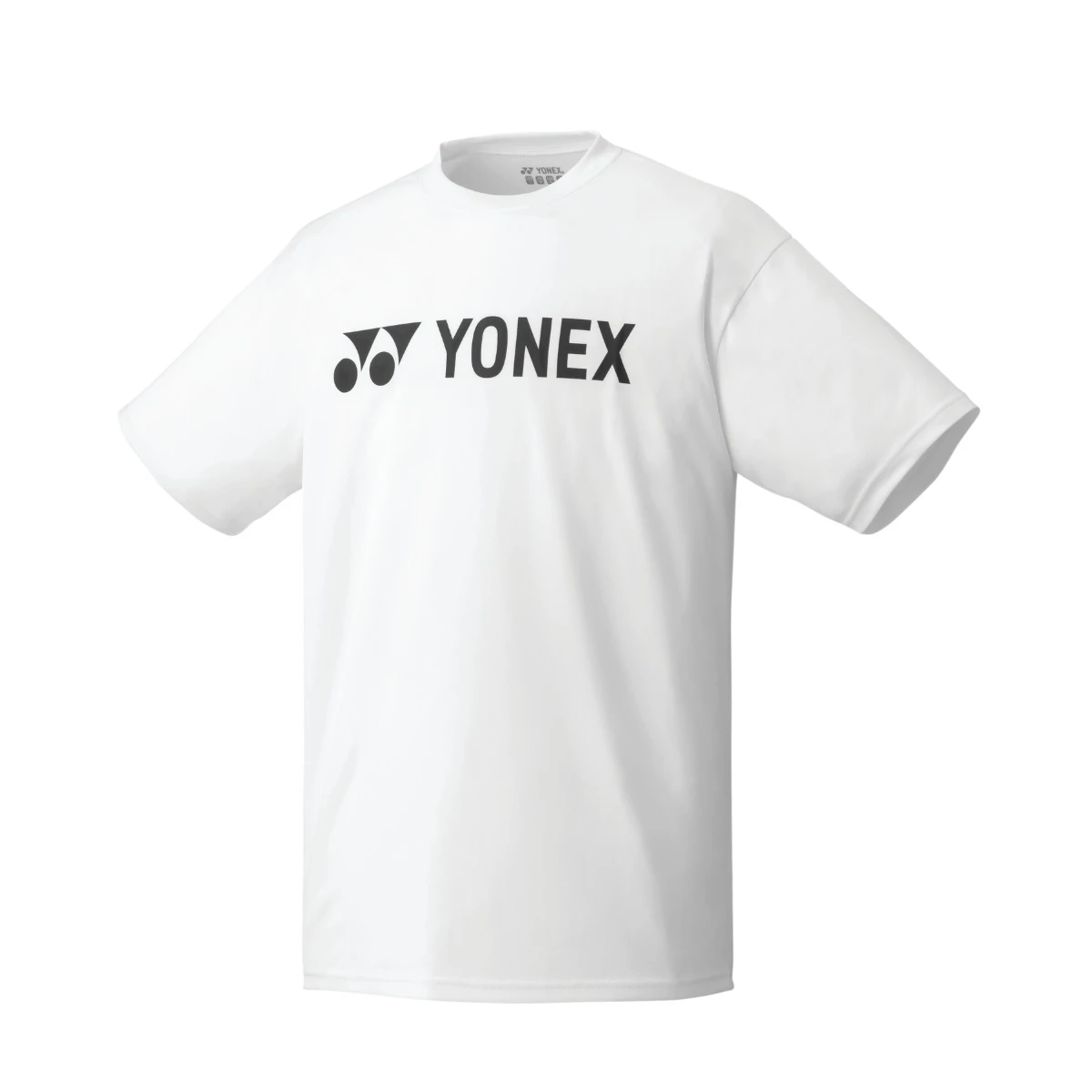 Yonex Sport-Tshirt Club Team Logo Print Weiss Herren