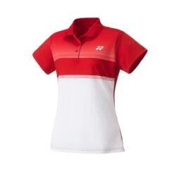 Yonex Sport-Polo Club Team #21 Rot/weiss Damen