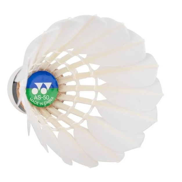 Yonex Badmintonbälle Aerosensa 50 Premium-Gänsefeder Weiss Dose 12er – Bild 3